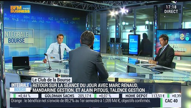 Le Club de la Bourse: Marc Renaud et Alain Pitous - 28/07
