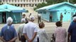 Korean War vets visit border truce village on first time return
