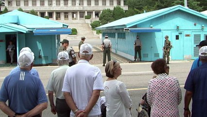 Korean War vets visit border truce village on first time return