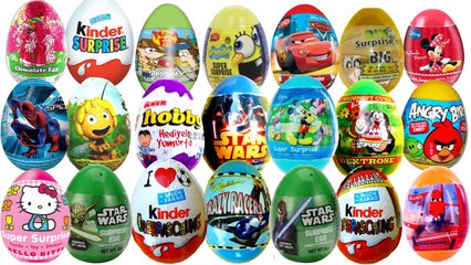 Kinder Surprise!!!  MICKEY MOUSE!!! MINNIE MOUSE!!! Spider Man!!! MARVEL!!!