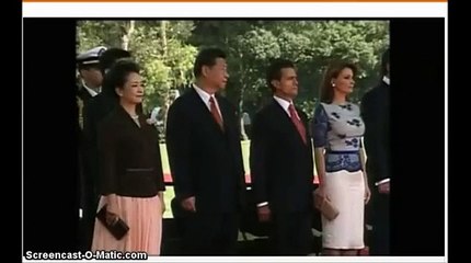 Mexico Military Parade Honor Visiting Chinese President Xi Jinping June 4, 2013