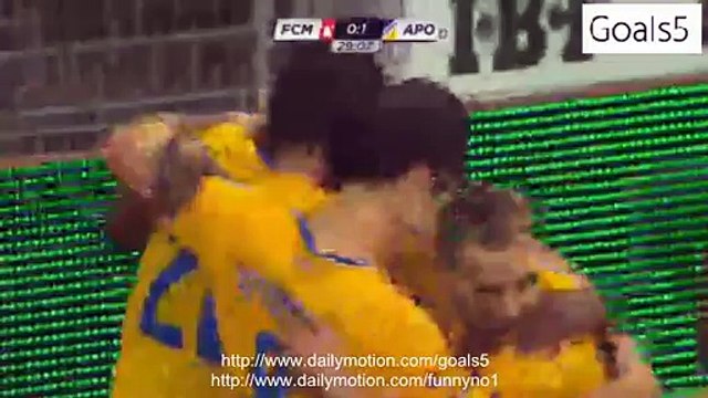 Tomas De Vincenti Goal FC Midtjylland 0 - 1 APOEL Nicosia Champions League 28-7-2015