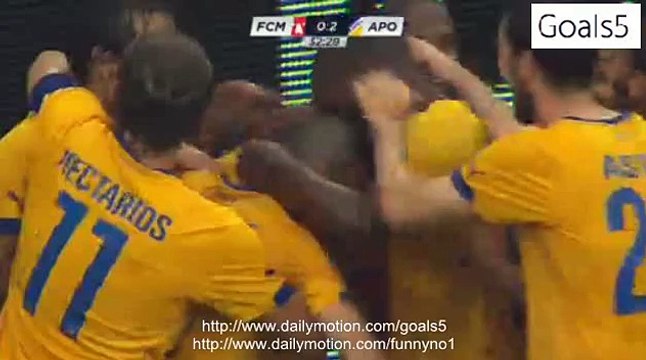 Tomas De Vincenti 2nd Goal FC Midtjylland 0 - 2 APOEL Nicosia Champions League 28-7-2015