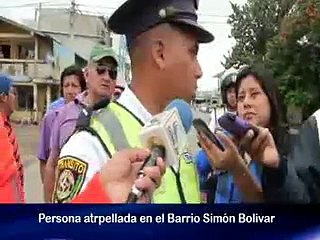 accidente  de transito atropellado