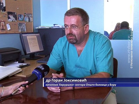 Visoka temperatura ne ometa rad Opšte bolnice u Boru, 28. jul 2015. (RTV Bor)