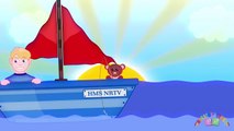 BIG BLUE BOAT | Nursery Rhymes TV. Toddler Kindergarten Preschool Baby Songs.