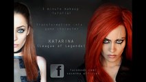 3 minute makeup tutorial: Katarina (League of Legends) by Sosenka