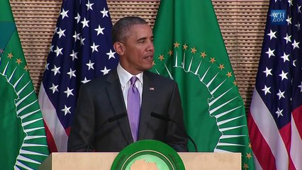 United States President Barack Obama Address At The African Union In Addis Ababa