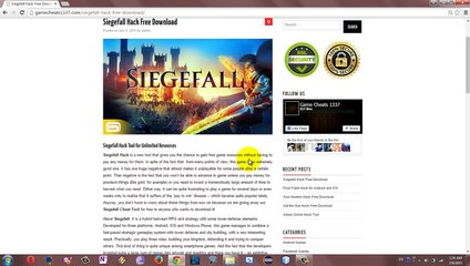 Siegefall Hack Tool Trainer - Endless Food Wood Gems & Gold Cheats