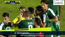 Sergio Sanchez RED Card Panathinaikos Athens 1 - 1 Club Brugge Champions League 28-7-2015