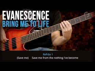 Evanescence - Bring Me To Life (como tocar - aula de contra-baixo)