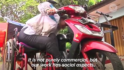 Super Safe, Cheap Motorcycle Helps Disabled People Travel Easily