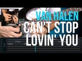 Van Halen - Can't Stop Lovin' You (como tocar - aula de guitarra)