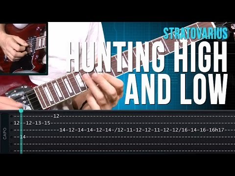 Stratovarius - Hunting High And Low (como tocar - aula de guitarra)