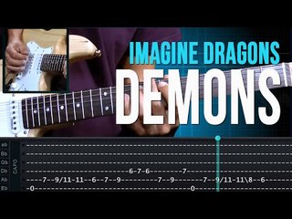 Imagine Dragons - Demons (como tocar - aula de guitarra)