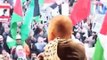 Rapper Appa op demonstratie Palestina