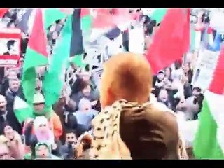 Rapper Appa op demonstratie Palestina