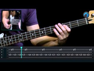 Exercício de Slap com Nota Morta - Parte 2 - (aula de contra-baixo)