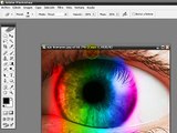 Como poner color arcoiris en un ojo con Photoshop CS