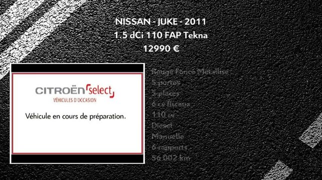 Annonce Occasion NISSAN Juke 1.5 dCi 110 FAP Tekna 2011