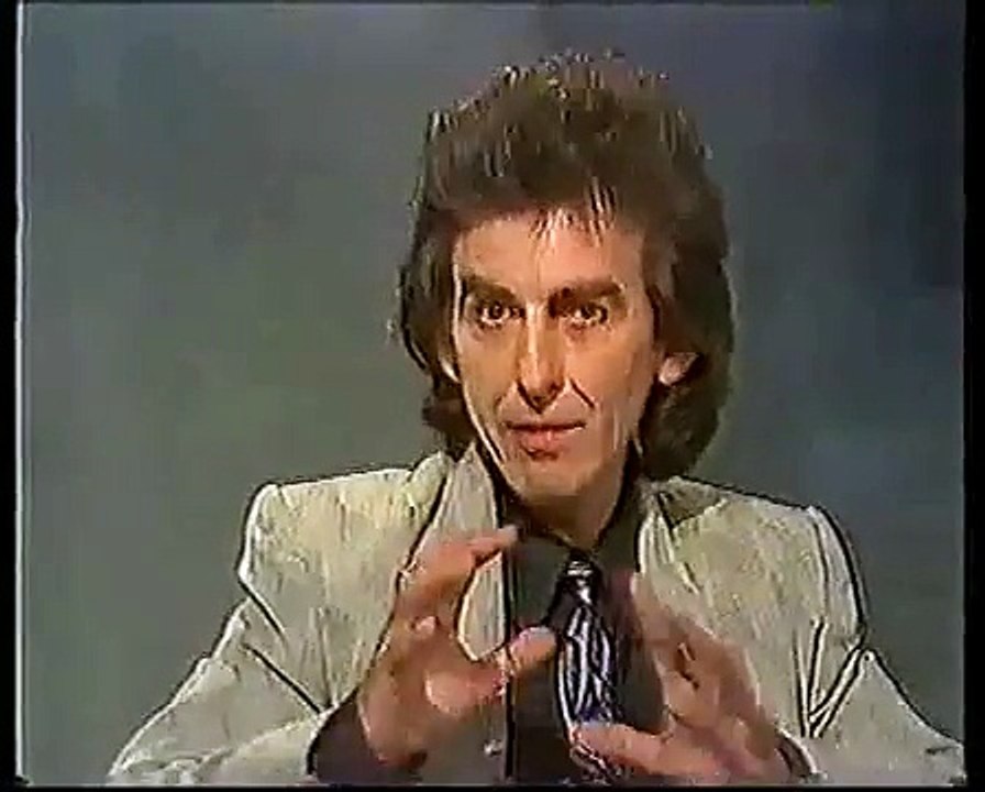 Beatles members Ringo and George on Aspel & Co 1980s clip.