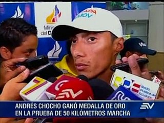 Andrés Chocho retornó al país