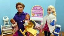 Frozen ELSA TWINS Baby Dolls Felicia and Alex ❤ Frozen Kids Barbie Family Parody Cartoon