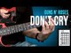 Guns N' Roses - Don't Cry - Aula de Guitarra (como tocar)