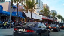Drive up A1A Ft. Lauderdale Beach Area Florida