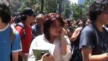 Ingreso a la Casa Central U de Chile - Marcha / manifestación contra el alza de arancel 1