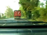 Camion si superano in curva sulla Romea [Iron Maiden inside]