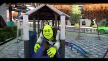Disney Pixar Cars Custom Green Lightning McQueen for SHREK !   Nursery Rhymes