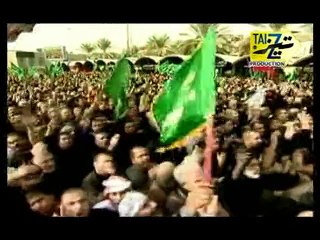 zubair ali ansari kata Hussain as ka sar naraye taqber ke sath