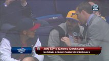 Cardinals' players attend Blues game