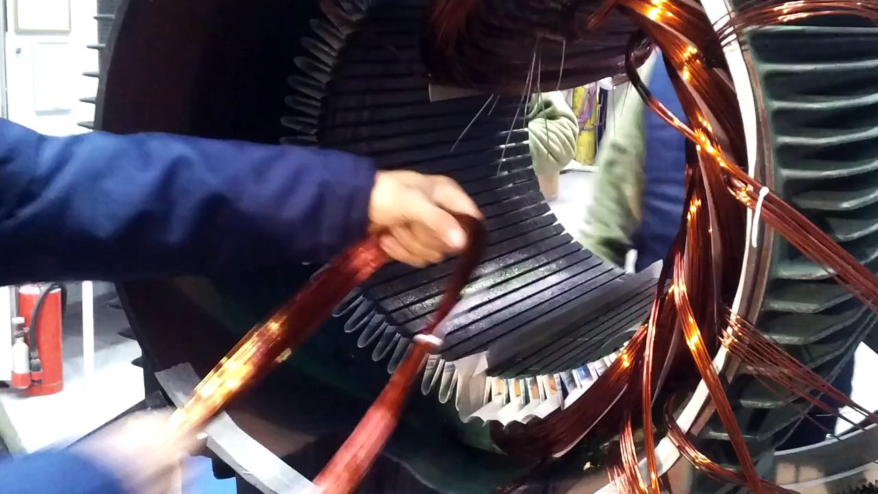 The motor winding - weg 250 kw-(340 HP)  1000. U/min.Türkiye'de Motor sarımı Bobinaj