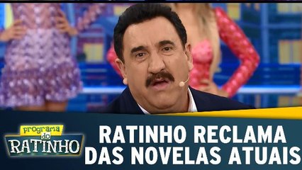 Ratinho reclama das novelas atuais e manda recado