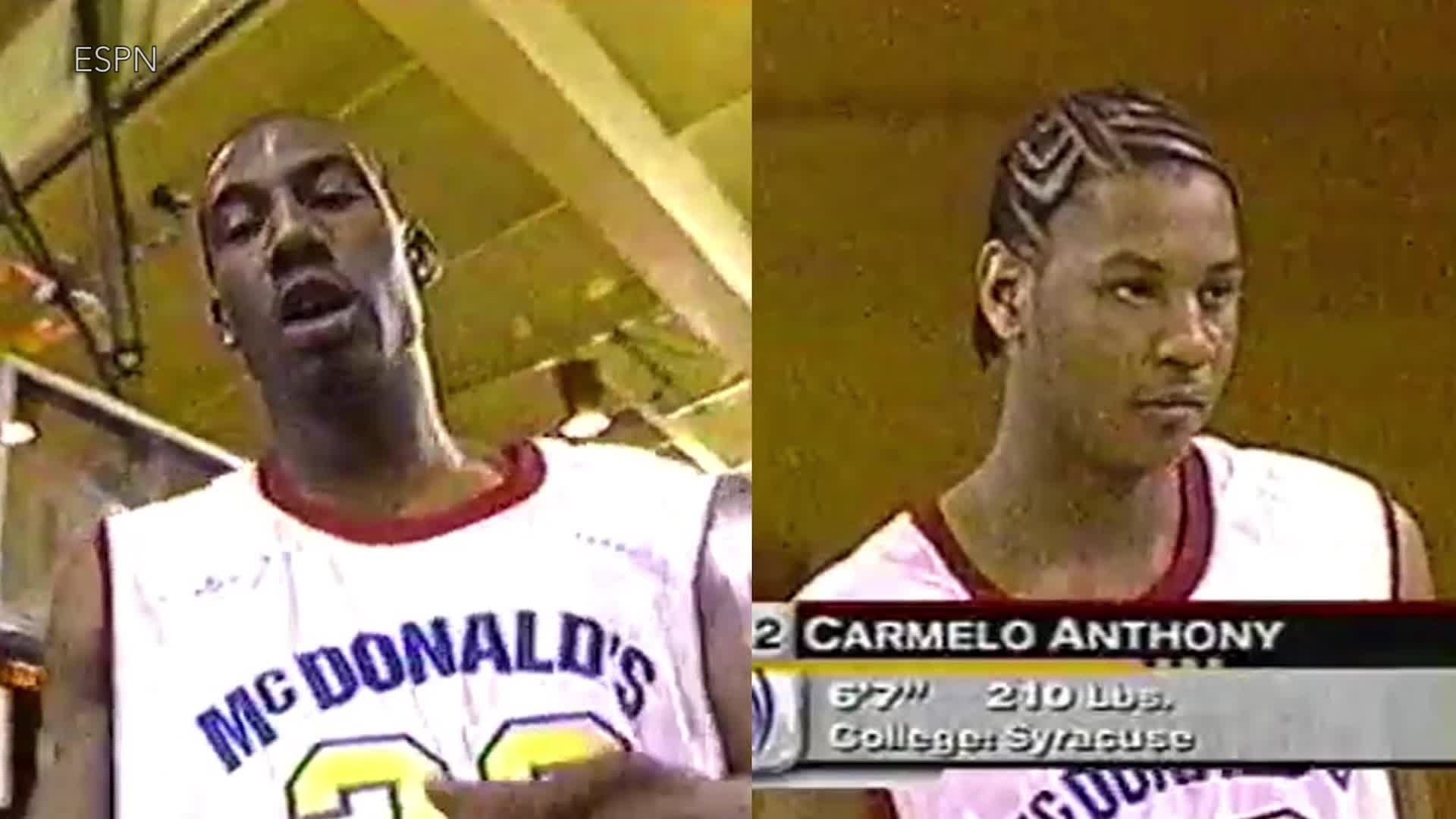 Carmelo Anthony Beats Amare Stoudemire in 2002 High School Dunk