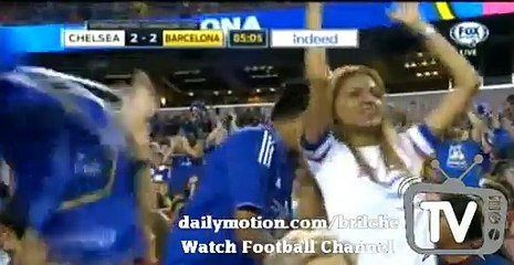 Gary Cahill Nose Injured while Scoring Goal | FC Barcelona 2-2 Chelsea 28.07.2015