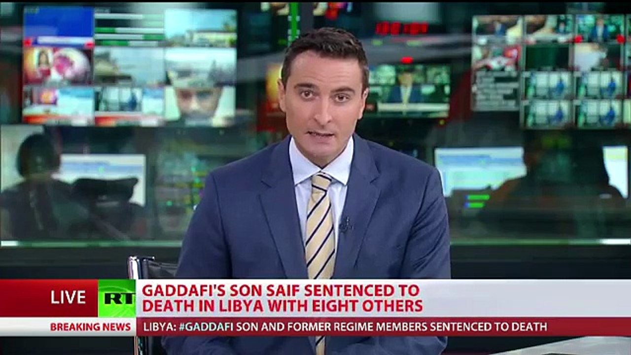 World Breaking News Gaddafi's son 8 officials sentenced to death by Tripoli court