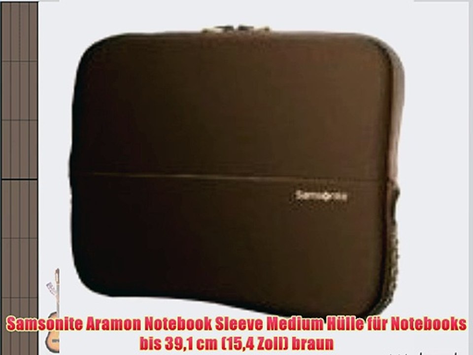 Samsonite Aramon Notebook Sleeve Medium H?lle f?r Notebooks bis 391 cm (154 Zoll) braun