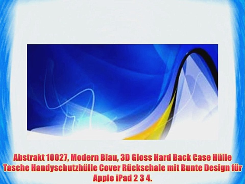 Abstrakt 10027 Modern Blau 3D Gloss Hard Back Case H?lle Tasche Handyschutzh?lle Cover R?ckschale