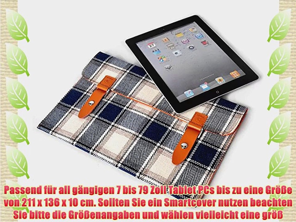 7-79 Zoll Tablet PC Tasche H?lle Sleeve Schutzh?lle Smart Cover Kuhleder-Verschluss : iPad