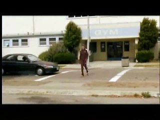 man gets hit by a car in slow motion