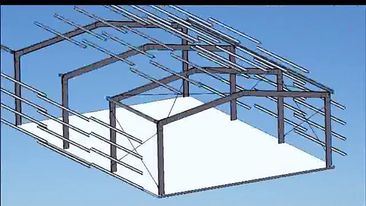 Quotec - 3D Shed Construction Model - Steel Building Design & Quotation Software