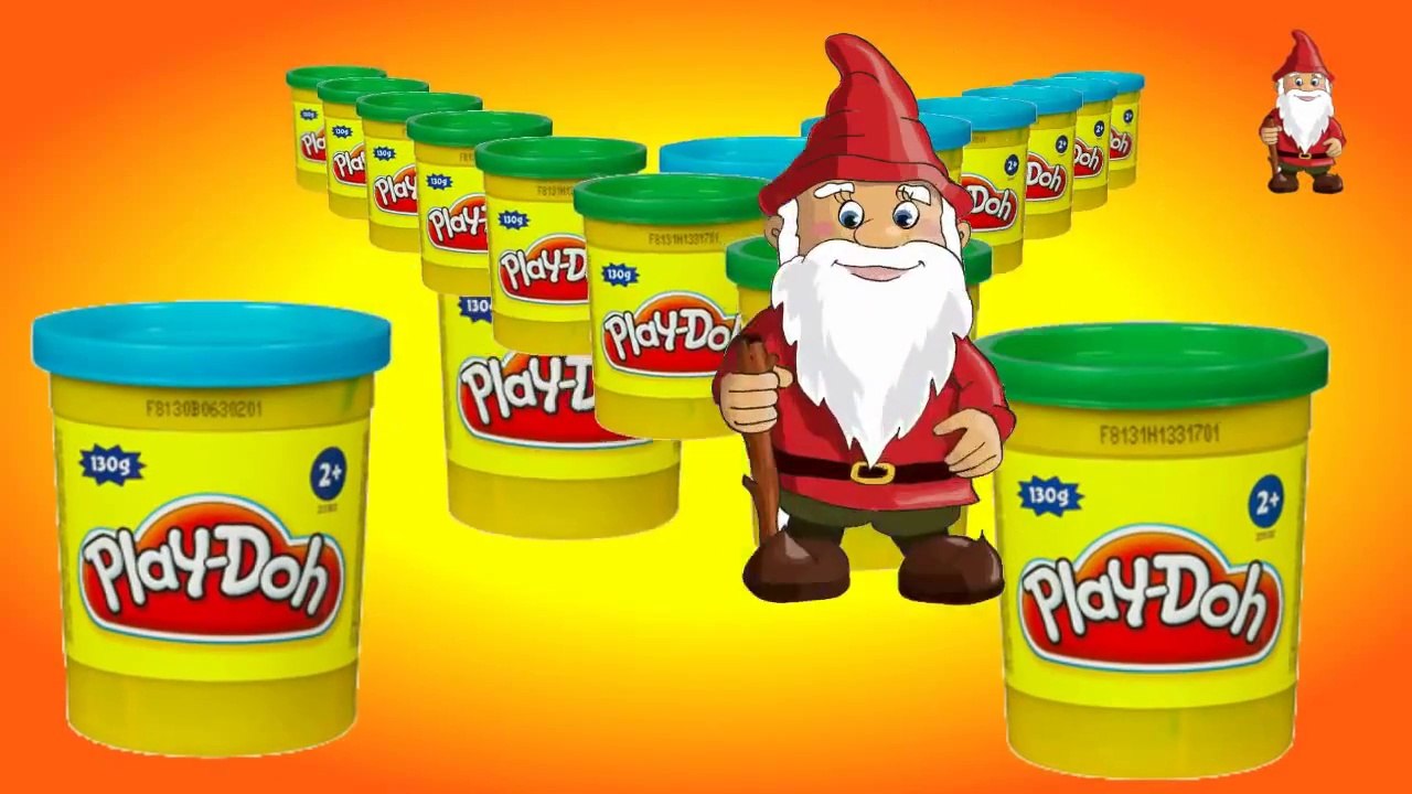 10-20 x 50 Surprise Eggs Die Zwerge gnomes Play-Doh creations  Kinder Surprise toys Animation