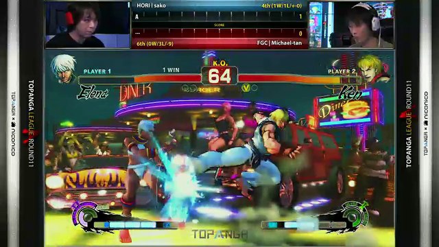 USF4 - sako (Elena) vs MichaelTan (Ken) - TL4A Round11 Battle4