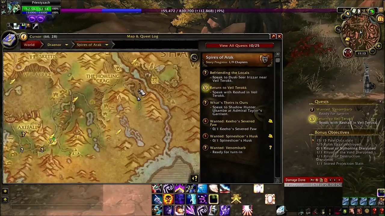 Ritual Of Siphoning Disrupted Bonus Objective: The Howling Crag Spires of Arak