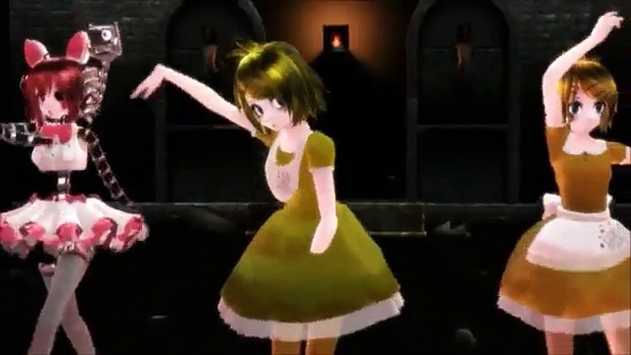 [MMD FNAF] Chica Rin, Toy Chica Rin and Mangle Teto - ECHO