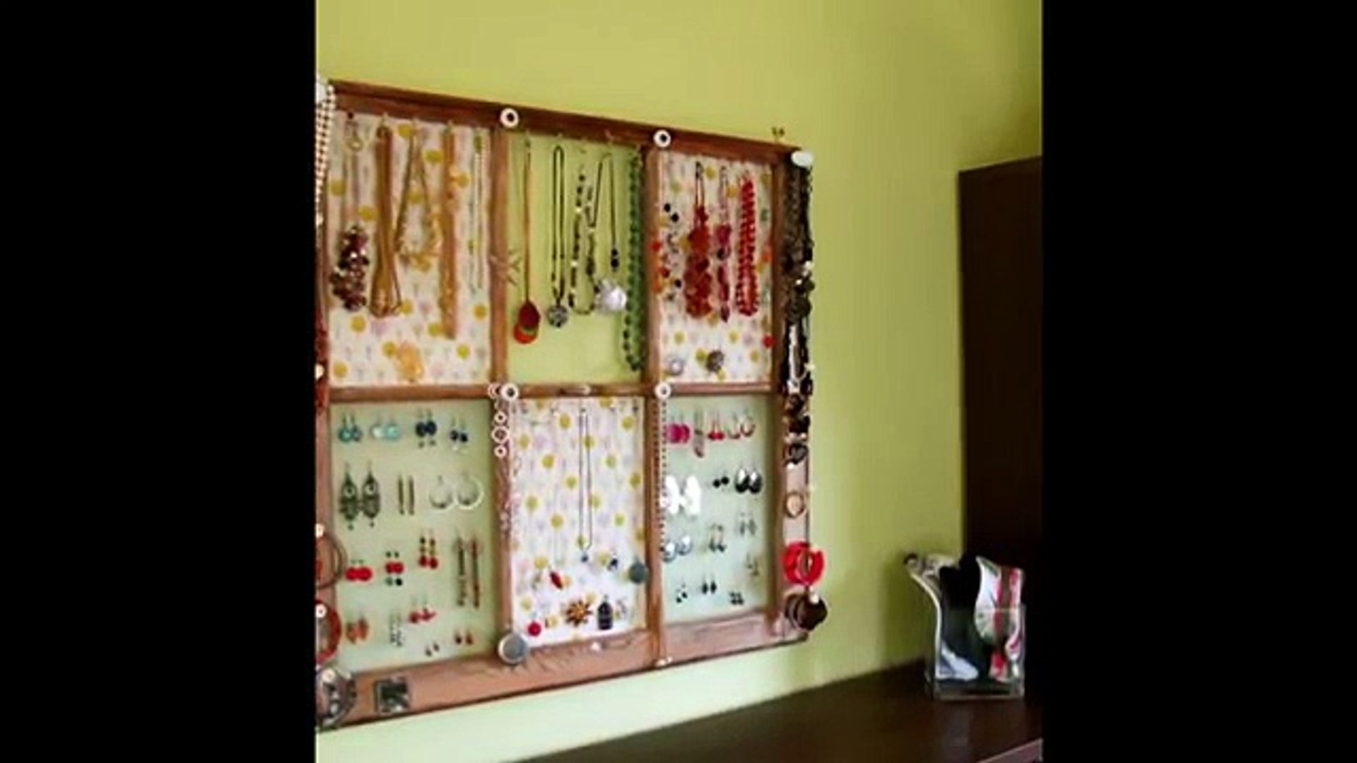 ⁣Diy Jewelry Organizer | Diy Cardboard Jewelry Organizer | Diy Coat Hanger Jewelry Organizer