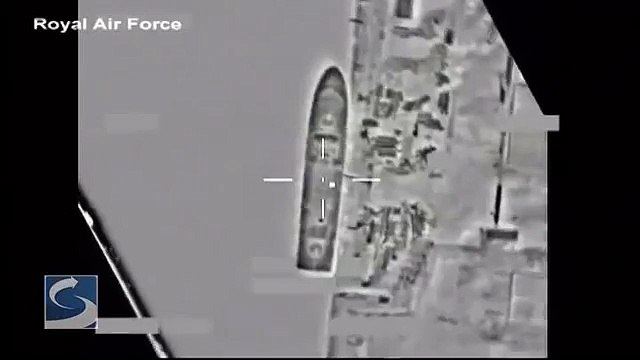 NATO strikes Libyan warships (footage)